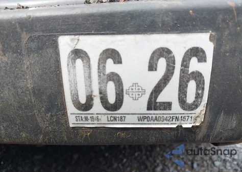 1985 Porsche 944 из США, поврежденный, VIN WP0AA0942FN457122